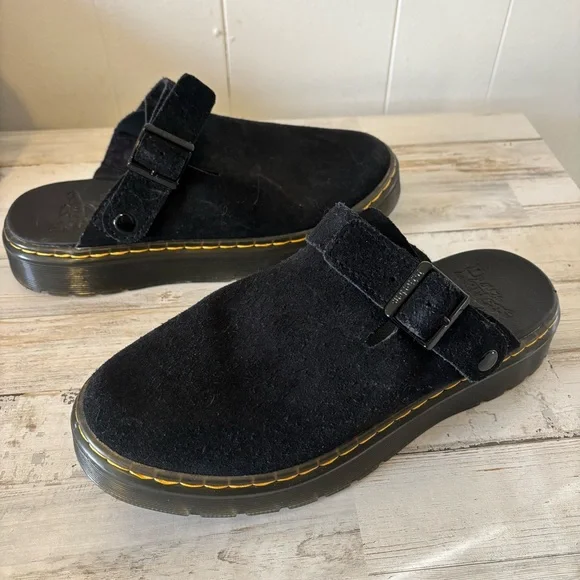 Dr. Martens Black Suede Mules - Picture 9 of 10